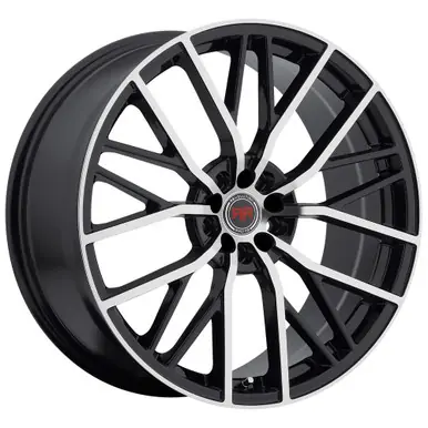 Racing R7 18x8 5x112/5x4.5" +40mm Black/Machined Wheel Rim 18" Inch RR07-18851121143+40BM Price Cut