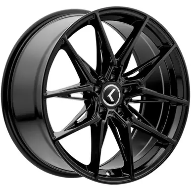 Premium Kraze KR196 Evolve 20x9 5x120 +35mm Gloss Black Wheel Rim 20" Inch KR196-2912GB35