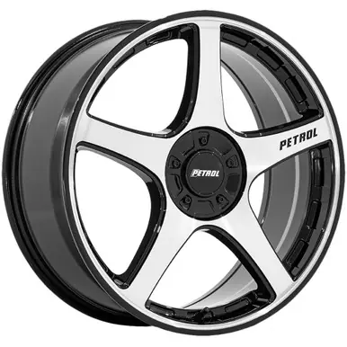 Limited Edition Petrol PE003 P2E 18x8 5x108/5x4.5" +40mm Black/Machined Wheel Rim 18" Inch PE003DB18800140