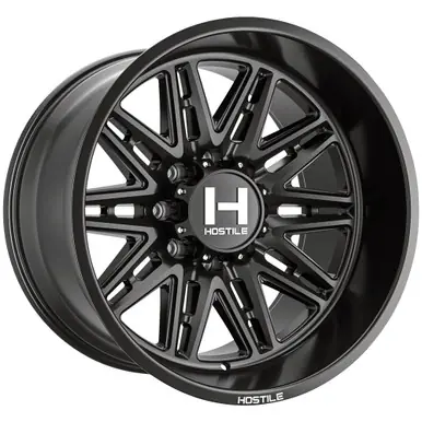 While Supplies Last Hostile H126 Maniac 20x10 8x6.5" -19mm Satin Black Wheel Rim 20" Inch H126-2010816547BB