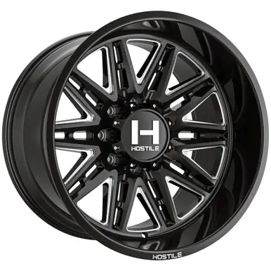 One Day Deal Hostile H126 Maniac 20x10 8x170 -19mm Black/Milled Wheel Rim 20" Inch H126-2010817047B