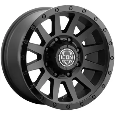 Icon Alloys Compression HD 18x9 8x180 +12mm Double Black Wheel Rim 18" Inch 2018908955DB Free Shipping