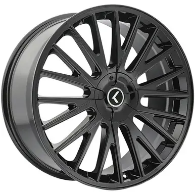 Low Price Kraze KR185 Double Down 20x8.5 5x115/5x120 +38mm Gloss Black Wheel Rim 20" Inch KR185-2818B38