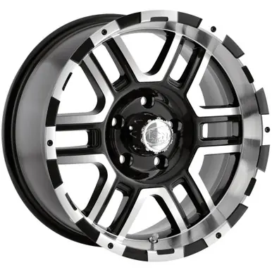 Authentic Ion 179 16x8 6x4.5" +10mm Black/Machined Wheel Rim 16" Inch 179-6886B
