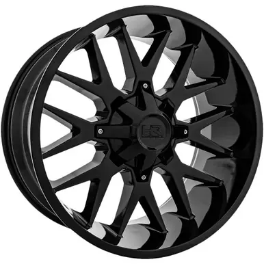HardRock H700 Affliction 20x12 5x5"/5x5.5" -44mm Gloss Black Wheel Rim 20" Inch H700-201252144GB Affordable
