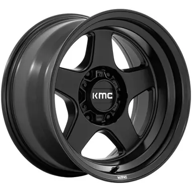 KMC KM728 Lobo 17x9 5x5" -38mm Matte Black Wheel Rim 17" Inch KM728MX17905038N Authentic