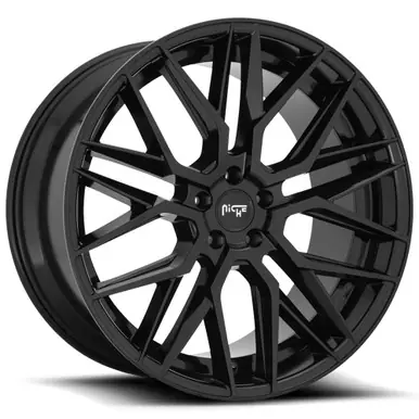 Top Pick Niche M224 Gamma 20x10.5 5x4.5" +40mm Gloss Black Wheel Rim 20" Inch M224200565+40