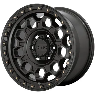 KMC KM545 Trek 17x8 6x5.5" +35mm Satin Black Wheel Rim 17" Inch KM54578062735 Price Drop