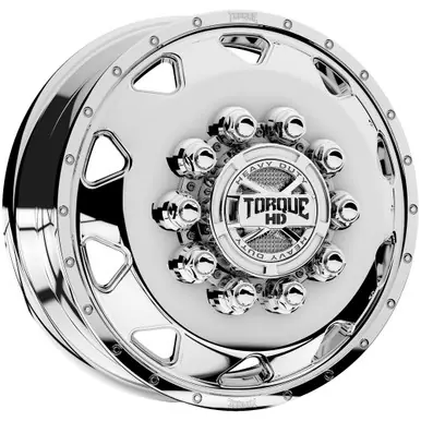 Original Torque HD TW643F Haulin 22.5x8.25 10x285.75 Polished-Front Wheel Rim 22" Inch TW643F-25822802+145