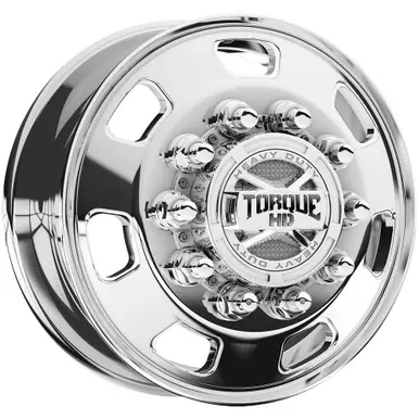 Torque HD TW642F Luxe Dually 22.5x9 10x285.75 Polished-Front Wheel Rim 22" Inch TW642F-25902802+152 Super Sale