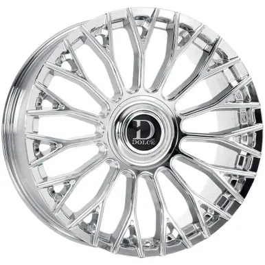Authentic Dolce Luxury Roma 22x9 5x115/5x120 +15mm Chrome Wheel Rim 22" Inch ROMA-229018C