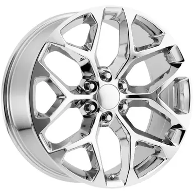 Factory Reproductions FR59 Snowflake 24x10 6x5.5" +24 Chrome Wheel Rim 24" Inch 59410246501 While Supplies Last