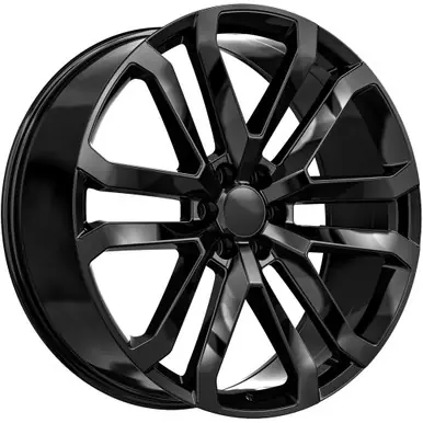 OE Revolution D-37 SLT 24x10 6x5.5" +31mm Gloss Black Wheel Rim 24" Inch D37-24105031GB Modern