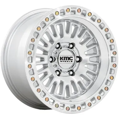 KMC KM554 Aztec 17x8.5 6x4.5" +0mm Silver Wheel Rim 17" Inch KM554SD17856400 Trusted Brand