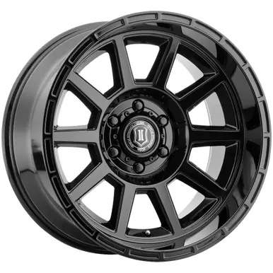Premium Icon Alloys Recoil 20x10 6x135 -24mm Gloss Black Wheel Rim 20" Inch 6220106345GB