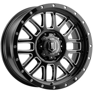 Icon Alloys Alpha 20x9 8x180 +12mm Gloss Black/Milled Wheel Rim 20" Inch 1220908955GBMW Hot Picks