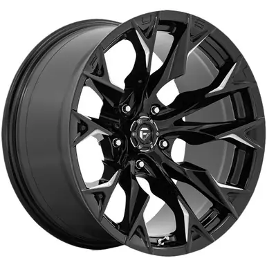 Fuel D803 Flame 22x12 5x5" -44mm Black/Milled Wheel Rim 22" Inch D80322207547 Handmade
