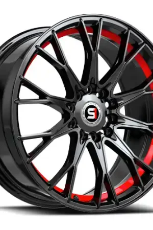 Big Sale Spec-1 SP-59 5x100/5x114.3 17x7.5 +42 Gloss Black & Red Undercut