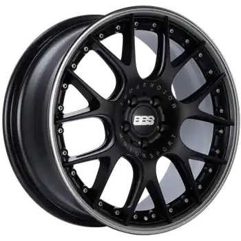 BBS CH-RII 5x112 20x9 +30 Satin Black Center Platinum Lip SS Rim Prot Direct From Factory