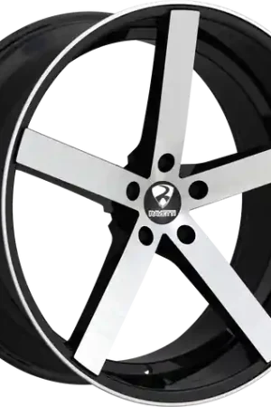 In Demand RAVETTI M1 5X112 20x8.5 +35 BLACK BRUSHED