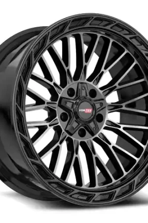 Hassle-Free Returns Vortek VRP-502 5x127/5x139.7 22x10 -18 Black Diamond Cut With Dark Tint