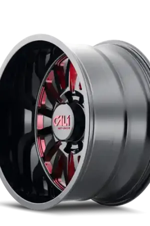 Latest Cali Off-Road Summit 9110 6x139.7 20x9+0 Gloss Black/Red Milled Spokes