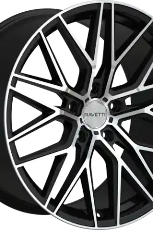 New Arrival RAVETTI M16 5X112 22x9 +32 SATIN BLACK MACHINED