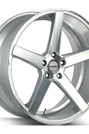 Hassle-Free Returns Strada Perfetto 5x115 22x9.5 +15 Silver Machined