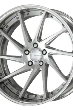 Work Gnosis Cvs 5x120.65 19x9.5+45 W Disk Brush Silver Clear Same Day Shipping