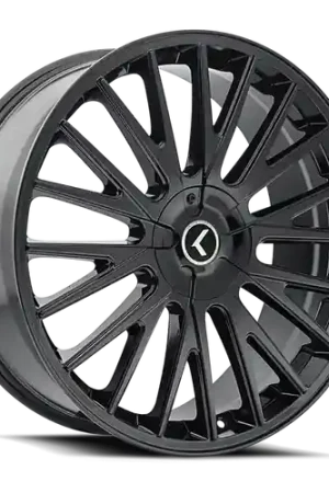 Kraze Double Down 185 5x108/5x114.3 22x8.5+38 Gloss Black Same Day Shipping