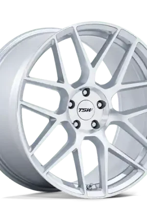 TSW TW002 LASARTHE 5X114.3 18x9.5 +25 GLOSS SILVER MACHINED Original