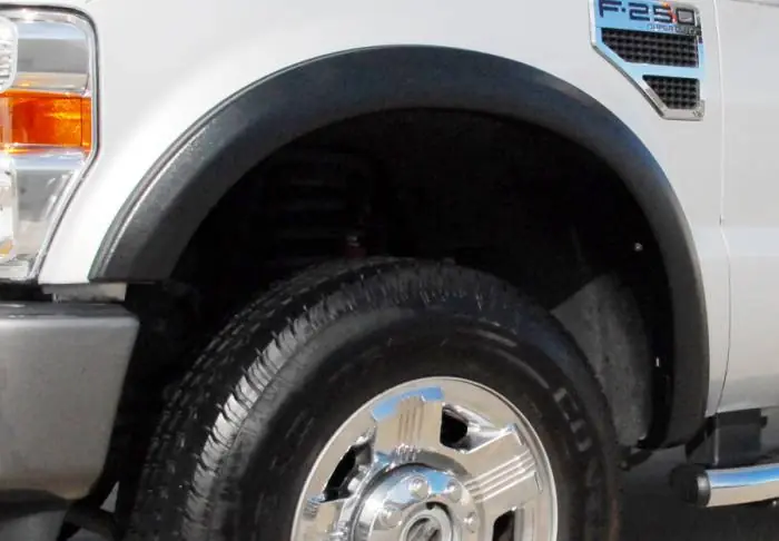 Ford F350 Prestige Front Pair SX Street Style Textured Fender Flare Set - SX313TA Same Day Shipping