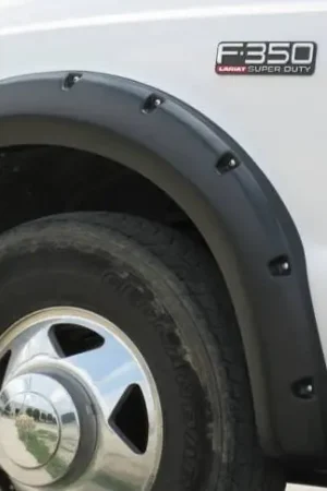 Warranty Included Ford F350 Prestige Front Pair RX Rivet Style Textured Fender Flare Set - RX311TA