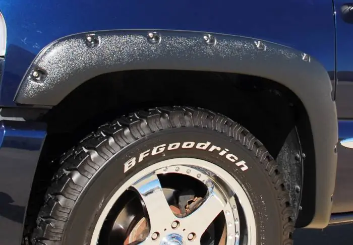 Limited Edition GMC Sierra Prestige Front Pair RX Rivet Style Textured Fender Flare Set - RX103TA