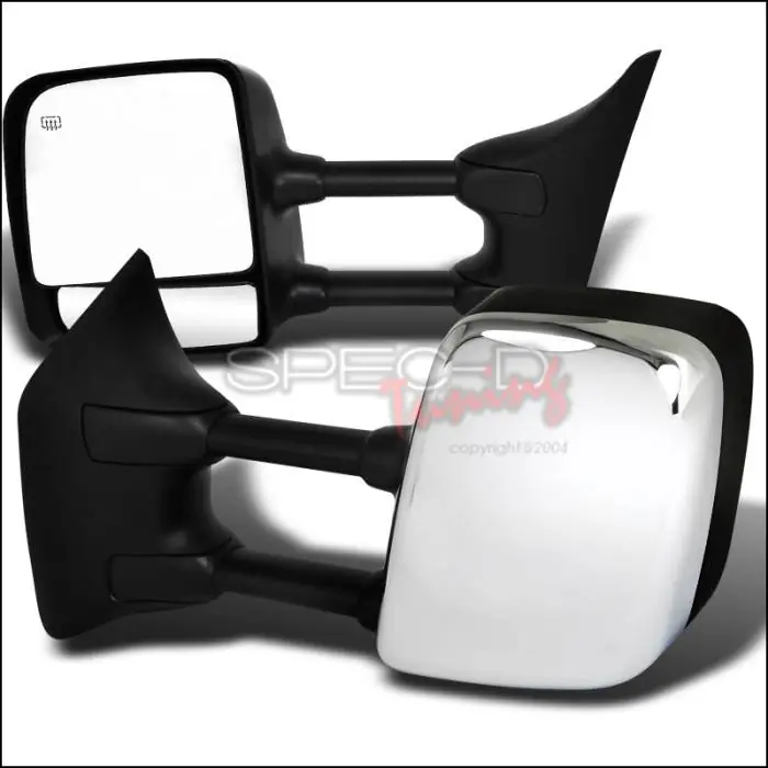 Nissan Titan Spec-D Heated Towing Mirrors- Power - Chrome Cover - RMX-TIT04CRH-P-FS Fast Shipping