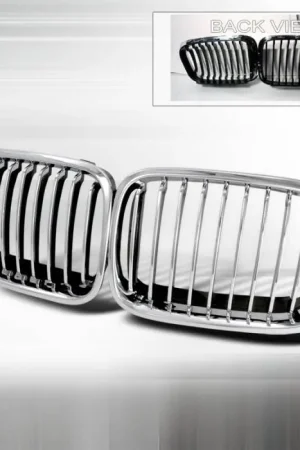 Budget BMW 3 Series 4DR Spec-D Front Hood Grille - Chrome - HG-E4699CC