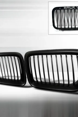 New Arrival BMW 3 Series Spec-D Front Hood Grille - Black - HG-E3692BB