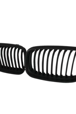 BMW 3 Series Spec-D Front Hood Grille - Black - HG-E9009BB Holiday Sale