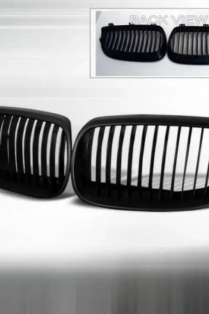 BMW 3 Series Spec-D Front Hood Grille - Black - HG-E9207BB Popular