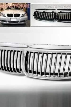 BMW 3 Series Spec-D Front Hood Grille - Chrome - HG-E9005CC Warranty Included