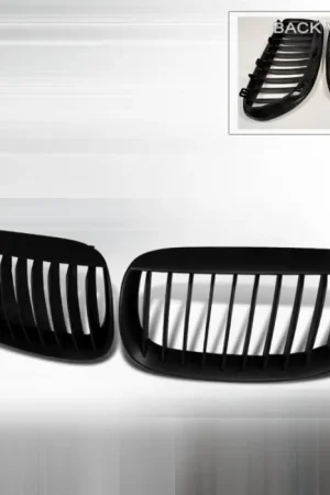 BMW 6 Series Spec-D Front Hood Grille - Black - HG-E6305BB Exclusive