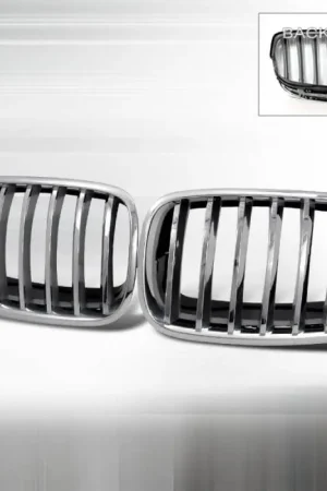 Flash Sale BMW X6 Spec-D Front Hood Grille - Chrome - HG-E7007CC