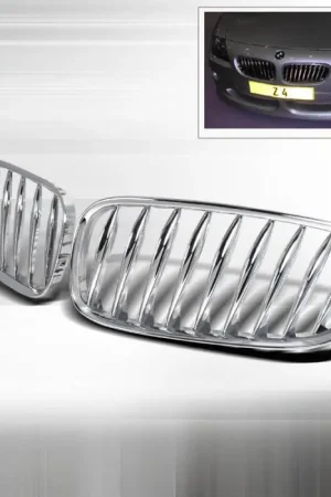 BMW Z4 Spec-D Front Hood Grille - Chrome - HG-Z401CC Save Now