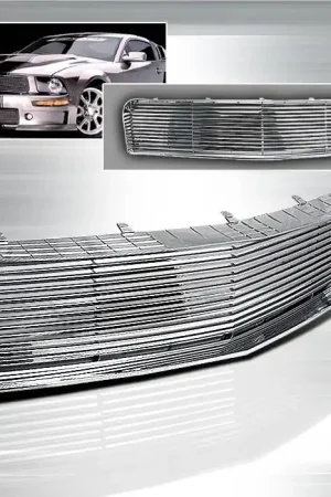Ford Mustang Spec-D Grille - Chrome - HG-MST05CR Secure Checkout