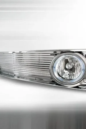 Ford Mustang Spec-D Grille with Halo Fog Lights - Chrome - HG-MST05HFOGCR Luxury