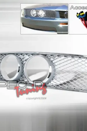 Ford Mustang Spec-D Shelby GT Style Grille - Chrome - HG-MST05GTCR Trending