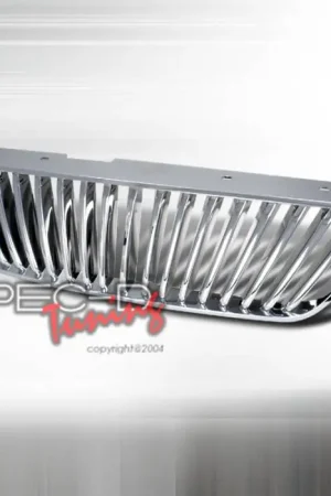 Ford Mustang Spec-D Vertical Grille - Chrome - HG-MST99CVT Money Back Guarantee