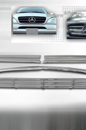 Mercedes-Benz ML Spec-D Front Grille Insert - Chrome - HG-BW16398C Handmade