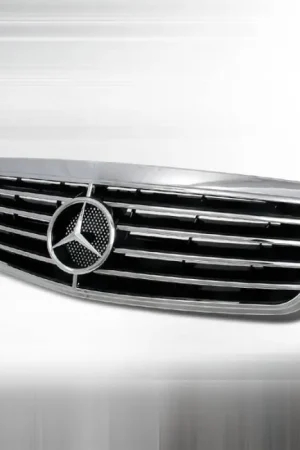 Instant Buy Mercedes-Benz S Class Spec-D Front Hood Grille - Chrome - HG-BW22099CA