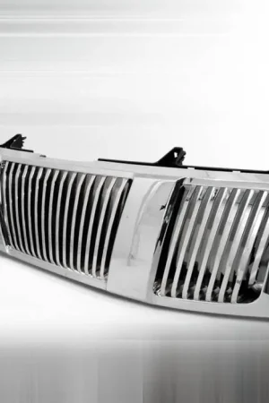 Viral Nissan Titan Spec-D Vertical Grille - Chrome - HG-TIT04CVT